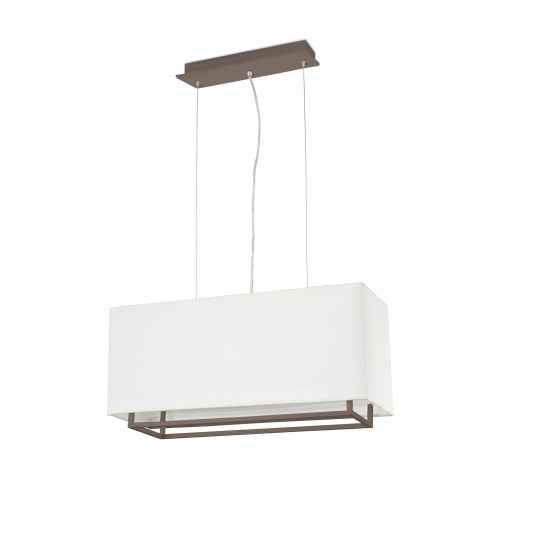 Colgante Vesper rectangular marrón Faro